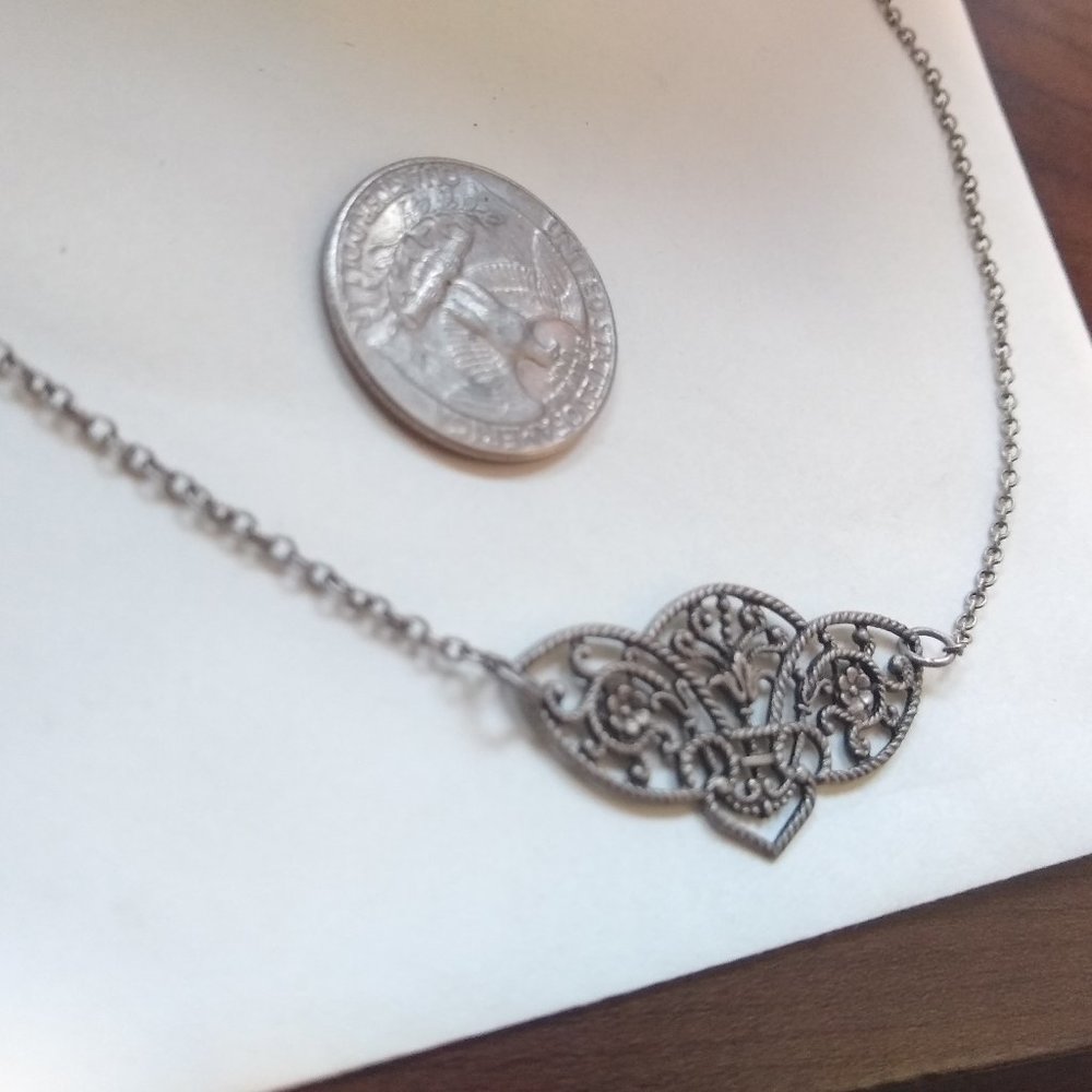 Art nouveau pendant necklace 70's